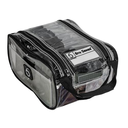 6th Sense – Bait Bag – Soft Plastic Storage Bag – Holds 15 to 20 Packs – Tackle Organizer – Clear Label Window - color: Clear