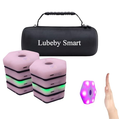 Reaction Training Light Speed Agility Improvement Reaction Lights Training Pods for Soccer Basketball Boxing Training (8 Lights/Set)