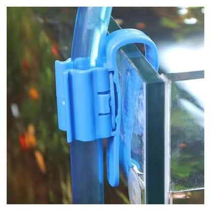 Aquarium Fish Tank Inflow Outflow Tube Holder 30pcs Aquarium Tube Holder Clip Fish Tank Water Change Hose Support ABS Plastic Glass Mount with Anti-Slip Design for Glass Fish Tanks(Yellow) - color: Yellow