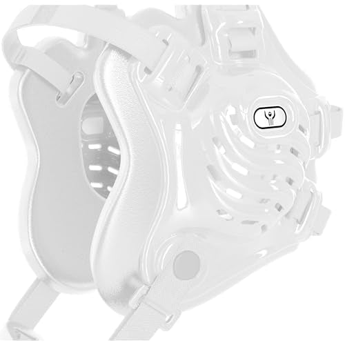 GCA Nelson Youth Wrestling Headgear Pro – Adjustable Ear Guard for Kids | Universal Fit BJJ MMA - color: White