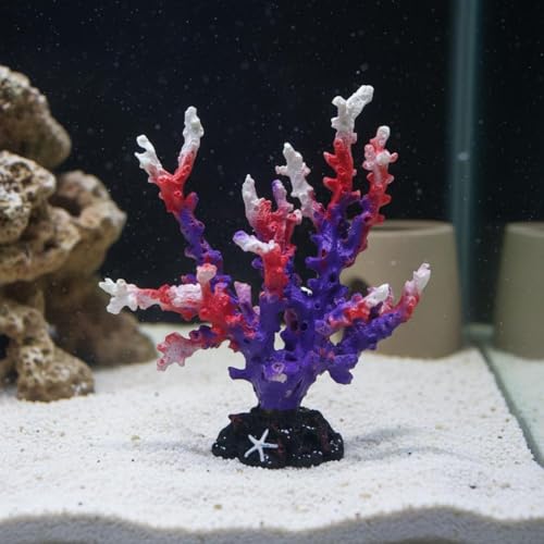 Resin Coral Aquarium Ornament Resistant Aquarium Decoration Easy to Clean Artificial Coral Formation Decoration
