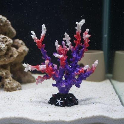 Resin Coral Aquarium Ornament Resistant Aquarium Decoration Easy to Clean Artificial Coral Formation Decoration