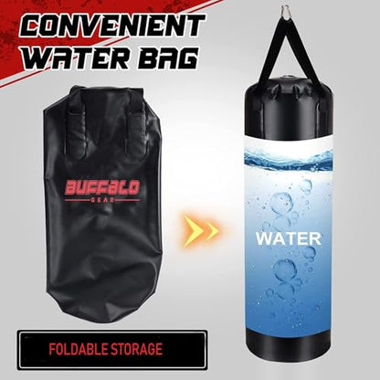 Buffalo Gear Heavy Water Punching Bag, 225LB 165LB 86LB Adjustable Training Punching Bag for Kickboxing Boxing Gym Home Training for Youths Kids - size: Large-225lb