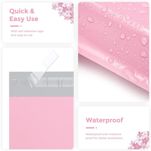 Metronic Poly Mailers 19x24 50 Pack, Large Shipping Bags for Clothing | Strong Tear-resistant Waterproof Mailing Bags, Shipping Envelopes, Packing Bags for Clothing, Small Business, Pink. - size: 19x24 50PC