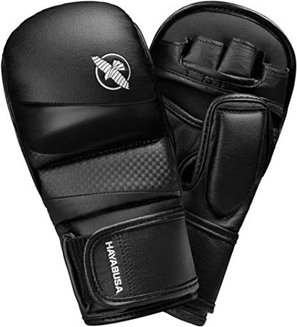 Hayabusa T3 7oz Training Sparring MMA Gloves for Men and Women - color: Black, size: Medium