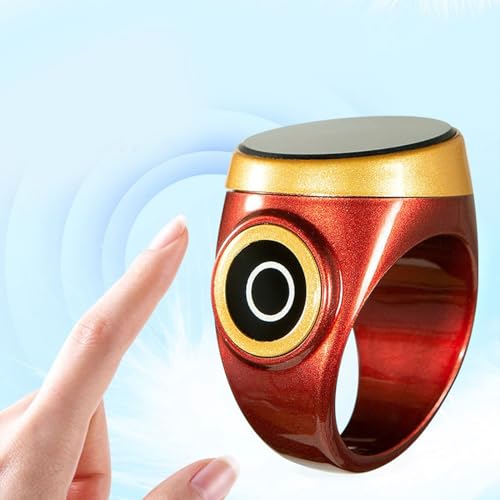 Tasbih Counter Zikr Rings, Smart Tasbeeh, Electronic Digital Tasbih Rings, Finger for Muslims, Prayer, Reminder, Home - color: Claret