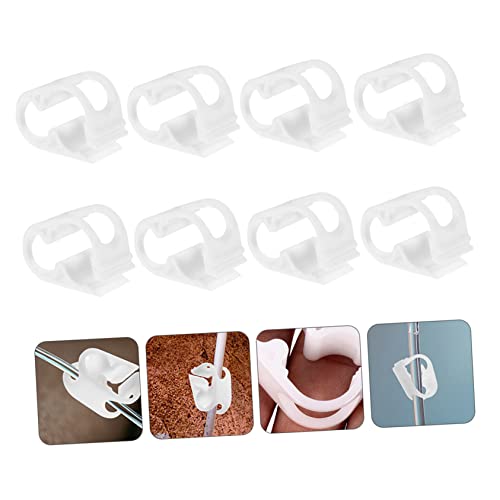 Ciieeo 10-Piece Silicone Tube Clamps Adjustable Hose Stop Clips for Water Regulation Siphon Hose Clip and Shut Off Compatible Tubing Sizes