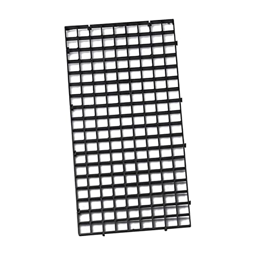 NOLITOY 6pcs Aquarium Fish Net Segregation Board Black Divider Clamps for Fish Tanks Breeding Survival Rate