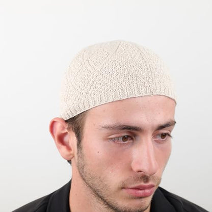 Muslim Kufi Hats for Men, Velvet Crochet Islamic Prayer Cap, Stretchable, Breathable Knit Skull Beanie,Standard Size - color: Oltu- Mix 4