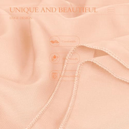 Chiffon Scarf,Soft Breathable Chiffon Shawls and Wraps,Silky Women's Hijab for Evening Dresses Wedding Bridal Scarves - color: Champagne, size: 67 x 28 inches
