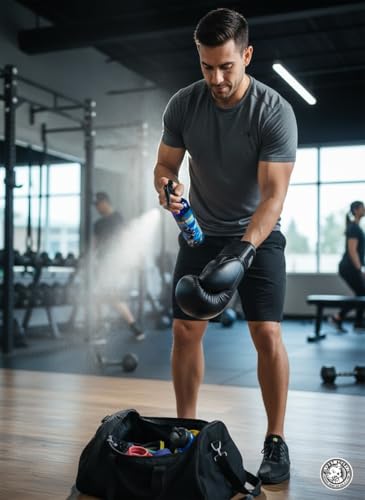 Game Guard Sport Odor Eliminator Spray (16oz, 2-Pack) – Gear Deodorizer for Hockey, Lacrosse, Gym Bags & Boxing Gloves – Ocean Breeze & Peppermint Scent – Leak-Proof Locking Spray Head