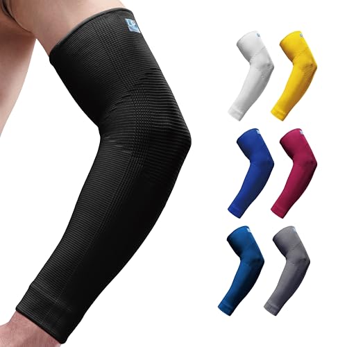 LP 668 Compression Arm Sleeve Elbow Pain Relief for Men & Women Elbow Brace for Tennis, Golf, Basketball, Pickleball (S-XL) - color: Black, size: Small