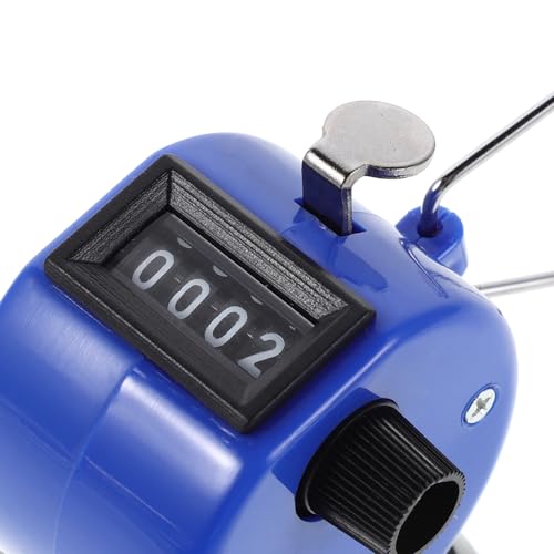 Yardwe Handheld Counters Clicker: 4 Digital Baseball Golf Score Counter with Buckle and Base - Manual Tally Clicker for Sports Training Competitions