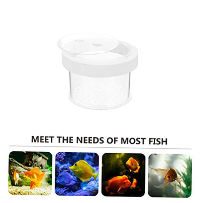 Kisangel Floating Fish Isolation Box Acrylic Breeding Tank for Small Fish Durable and Reliable Aquarium Divider Design for Easy Observation and Fry Care - color: Transparent