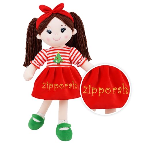 June Garden Personalized Big Sister Nora Christmas Plush Doll - color: Christmas Nora, size: All Sizes
