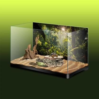 Aquarium Background, Ocean Fish Tank Background, Terrarium Background Cloth, Vinyl Cloth 48 x 18 inches - color: Forest, size: 48X18in