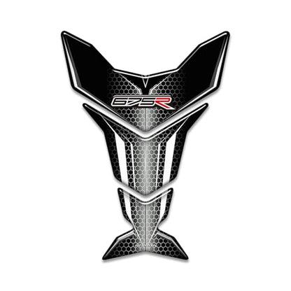 Motorcycle 3D Tank Pad Compatible with Triumph Street Triple Daytona 675 765R RS Stickers Gas Kit Knee Fish Bone Tank Pad Decals Fit for 675 765 R RS Stickers Decals Tank Protection Waterproof (A-23) - color: A-23