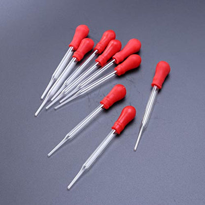 10Pcs Pipette Droppers Silicone Mold Eye Dropper for School and Home Experiments and Easy to Use Liquid Transfer Tools
