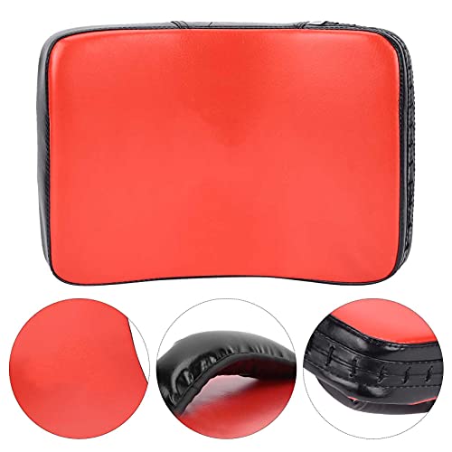 Taekwondo Kick Boxing Pad, Muay Thai Pad for Training Curved Kickboxing Kicking Strike Shield Foot Target Martial Arts Training Pads Foot Practice Small Size - color: red
