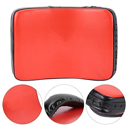 Taekwondo Kick Boxing Pad, Muay Thai Pad for Training Curved Kickboxing Kicking Strike Shield Foot Target Martial Arts Training Pads Foot Practice Small Size - color: red