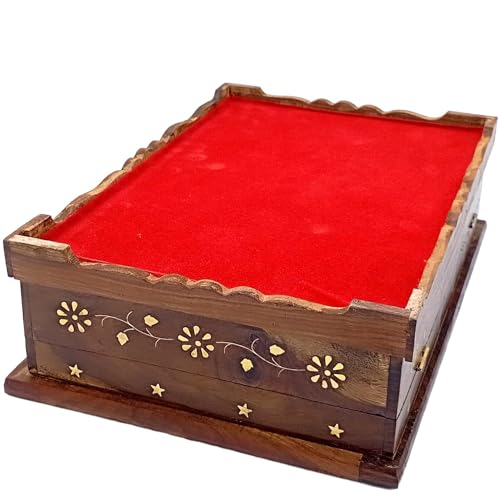 Handmade Wooden holy Book Stand for Reading - Geeta Stand fordable rehal holy Books Book Box | Quran Sharif Granth Pooja bhagwat ramayan Holder rihal Bible gita ramayanam