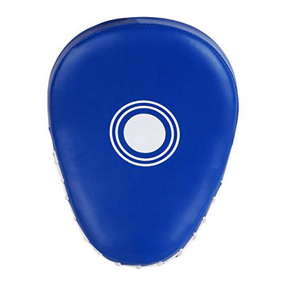 Kruzak Plain Punching Mitts for Muay Thai MMA Training, Focus Pads for Boxing Martial Arts and Punching Target - color: Blue