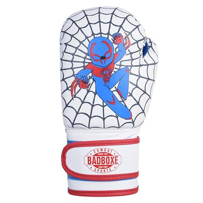 Boxing Gloves 6oz | Boxing Gloves for Kickboxing Muay Thai MMA | Bag Gloves for Punching Bag - color: White/Blue/Red