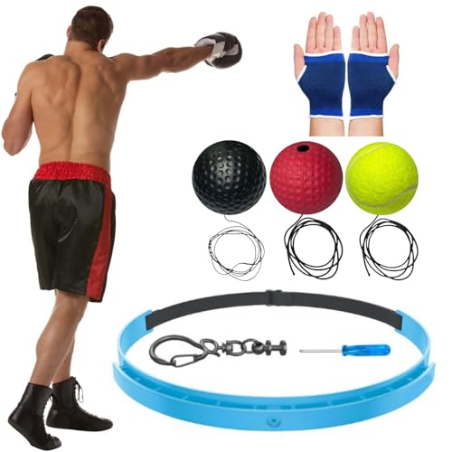 Boxing Reflex Ball Adjustable Band Headgear Reaction Game | Head Boxing Ball for Christmas Stocking Boy Kids Teens Adults Men Youth