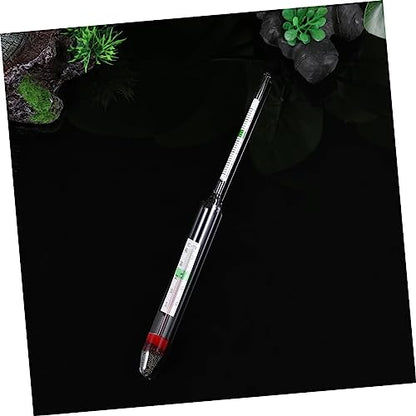 COLLBATH 2pcs Fish Tank Meter Aquarium Hydrometer Glass Floating Areometer for Big Fish Tank Water Testing