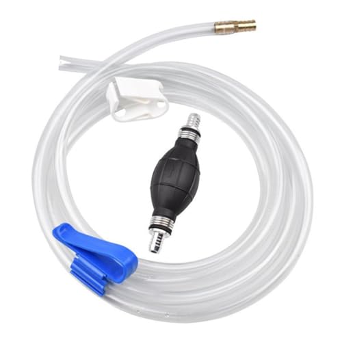 Totority Manual Suction Hose Water Pump for Car and Aquarium, Practical Siphon Transfer Tube with Oil Guide, Useful Home and Automotive Water Suction Tool