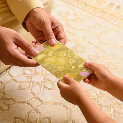 30 Pcs Eid Mubarak Money Envelopes 6.6x3.5 Inch Eid Gifts Cards Holders Assorted Styles Ramadan Pocket Envelope for Money for Islamic Muslim Holiday Party Supplies Celebrations Decor