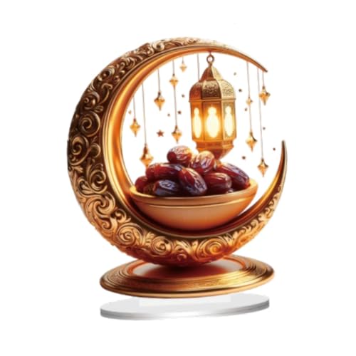 Ramadan Moon Decor with Portable Design for Living, Style A - color: Style a