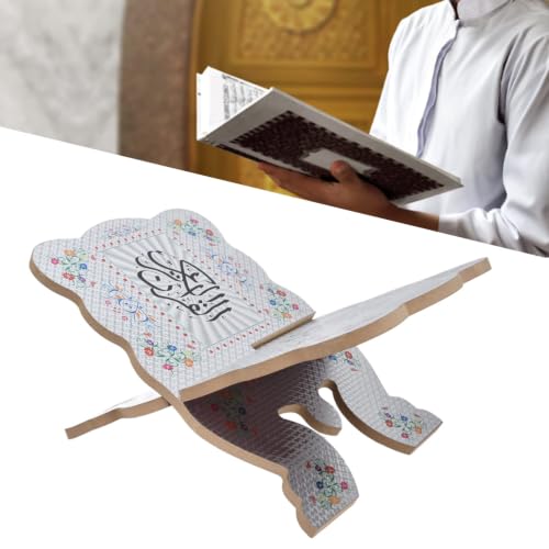 Quran Book Stand Holder Quran Book Bookshelf Quran Book Stand Holder Boxwood Bible Display Holders Rack for Muslim Teachers Children (JM01864)
