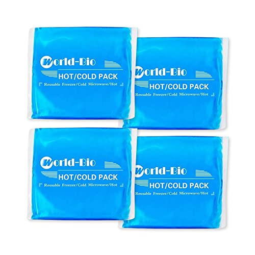 Soft Cold Packs for Injuries Reusable 4 Pack, Hot and Cold Gel Pack for Headaches, Joint Pain Relief, Comfort Ice Gel Pack Flexible Therapy on Neck, Ankle, Knee, Leg, Shoulder, Elbow, Wrist, Feet - color: 5.5" X 5.1" - 4 Ice Packs