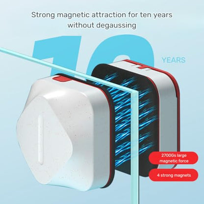 Magnetic Fish Tank 2-in-1 Clean Brush & Feeding Ring Eco Care Kit Aquarium Dirt Remover for Small Glass