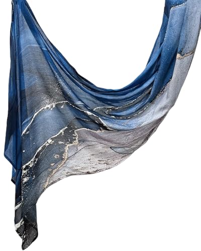 ZGMYC Watercolour Floral Printed Hijab Scarf for Women Soft Modal Cotton Instant Hijab Head Wraps Shawls Long Scarves - color: Color 31