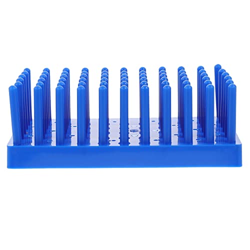 ULTECHNOVO 1pc Plastic Test Tube Stand Laboratory Test Tube Rack Drying Rack Blue Glass Plate Strong Lightweight Easy to Store