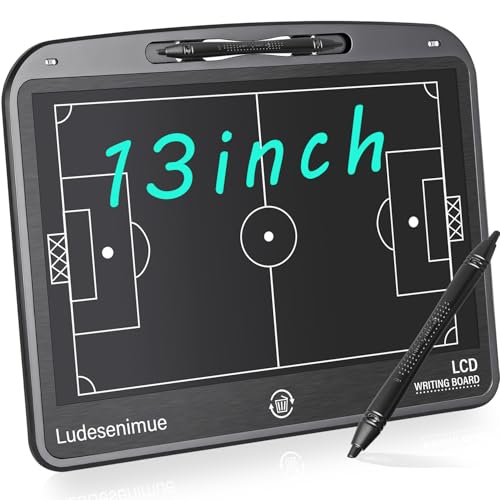 Electronic Soccer Coaching Board - 13.5 inch LCD Soccer Tactics Board | With Stylus Pen, Soccer Coach Gifts, Training Equipment - size: 13.5 inch