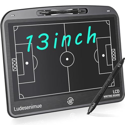 Electronic Soccer Coaching Board - 13.5 inch LCD Soccer Tactics Board | With Stylus Pen, Soccer Coach Gifts, Training Equipment - size: 13.5 inch