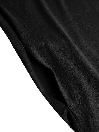 WSPLYSPJY High Neck Kids Girls Abaya Dress Solid Color Muslim Robe Prayer Clothes with Pockets - color: 블랙., size: 5~6세