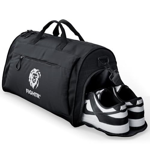 FIGHTR® Sports bag & travel Duffel bag for men and women - with shoe compartment & wet compartment - bag for sports, fitness & travel