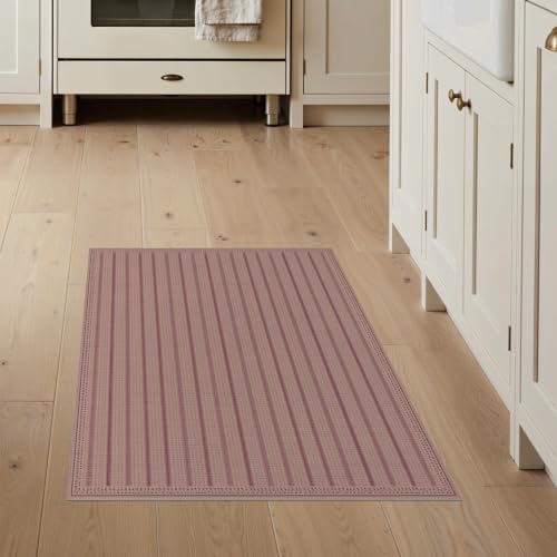 3'x5' Beige Warm Stripe Prayer Design Washable Accent Rug - color: Beige/Pattern 15, size: 3' x 5' (Rectangular)