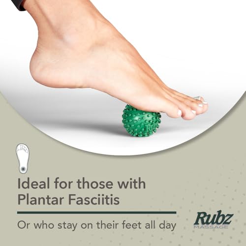 Due North Foot Rubz Hand & Back Massage Ball - Relieve Pain from Plantar Fasciitis, Tight Muscles & Sore Feet - Massage Tool - style: Hand & Foot Ball