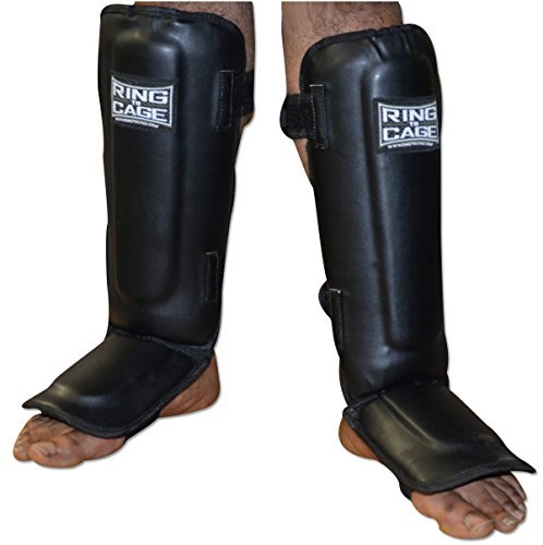 Muay Thai Pro-Style Shin Instep for Muay Thai, MMA, Kickboxing, Stand up - size: Small (Youth)