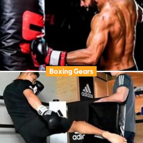 Martial Arts Kicking Shields - Kick Pad for Muay Thai, Taekwondo, Football, Basketball, Hockey Training - Denser Foam, Long Lasting PU Leather Kick Shield - style: 24×16in(L)-Blue Shield