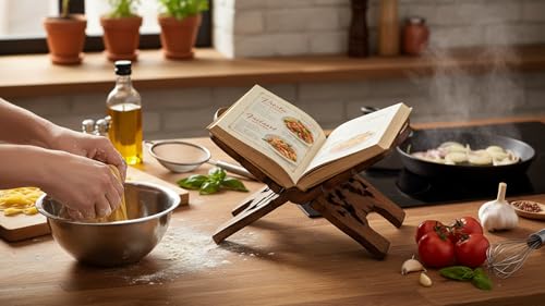Beautiful Handmade Wooden Prayer Book Display Stand Holder Rehal for Religious Holy Books The Bible Quran Geeta Foldable Book Rest Traditional Living Room Home Decor Accents (10 (L) x 5 (W) Inches)