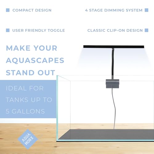 EOS LED Aquarium Light - Adjustable Gooseneck for Fish Tanks - Full Spectrum Nano Tank Lighting - N5 White - color: N5 White