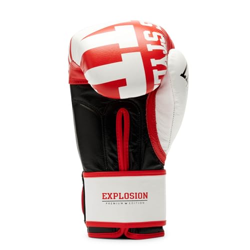 LEONE 1947, Explosion Boxing Gloves - color: red, size: 12OZ