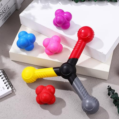 Kisangel Hand Eye Coordination Training Set Hand and Eye Coordination Training Equipment for Basketball Football Speed Agility Tool Portable Sports Trainer 7.87 X 7.87 X 1.57 in