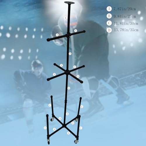 Hockey Drying Rack,Hockey Gear Drying Rack,Hockey Equipment Rack,Hockey Equipment Drying Stands,Tactical Work Gear Rack,Ice Hockey Stands,Hockey Stand,Hockey Equipment Dryer Rack(Black